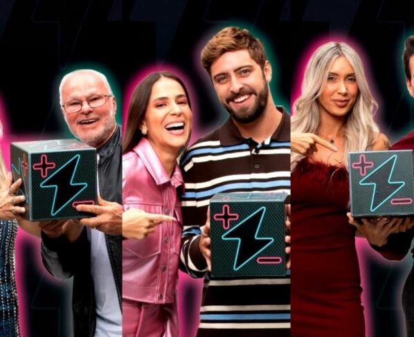 Montagem com fotos de participantes do Power Couple - Metrópoles