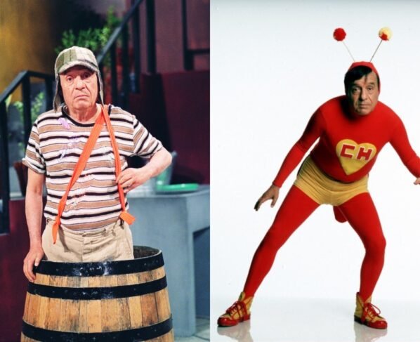 Montagem de duas fotos do Chaves e do Chapolin - Metrópoles