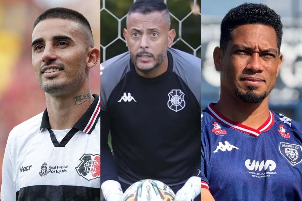 Thiago Galhardo, Fernando Henrique e Hernane Brocador jogam a Série D 2025