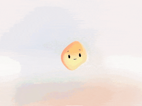 Gif animado mostra o novo assistente virtual da Microsoft, que se assemelha a uma nuvem amarela