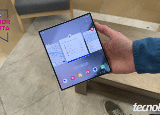 Galaxy Z Fold 6: tela interna de 7,6 polegadas (Foto: Thássius Veloso/Tecnoblog)