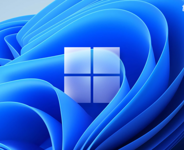Ilustração mostra o logo do Windows 11 ao centro