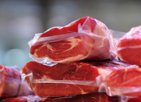 Carne bovina embalada