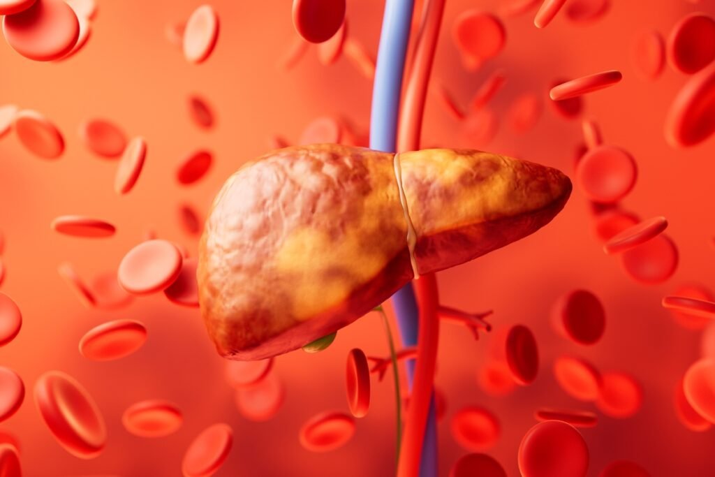 Ilustração colorida de fígado humano - Exagerou? Hepatologista conta o que é bom para desintoxicar o fígado - Metrópoles