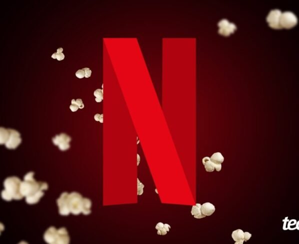 Logotipo da Netflix com pipoca
