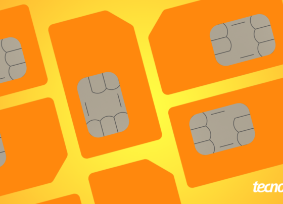 Ilustração de chips de celular