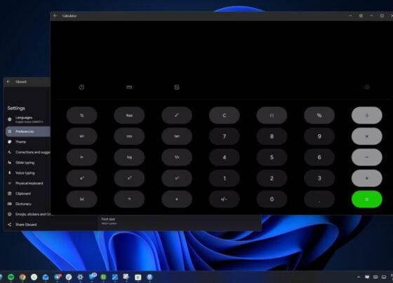 Aplicativo Android em modo de tela expandida no Windows 11