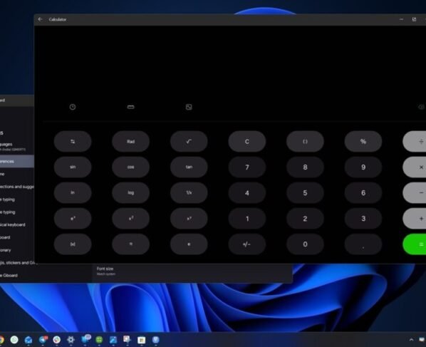 Aplicativo Android em modo de tela expandida no Windows 11