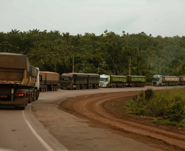fila de caminhões em Miritituba