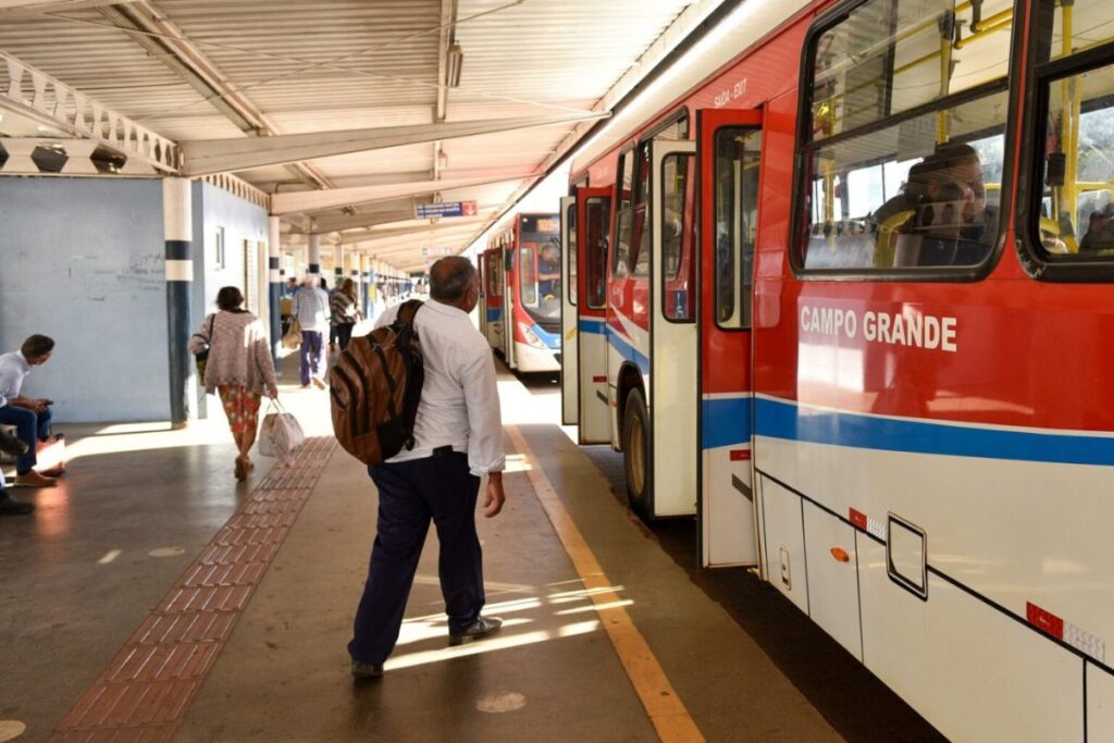 Ônibus do transporte público de Campo Grande. (Foto: Divulgação/Agetran)