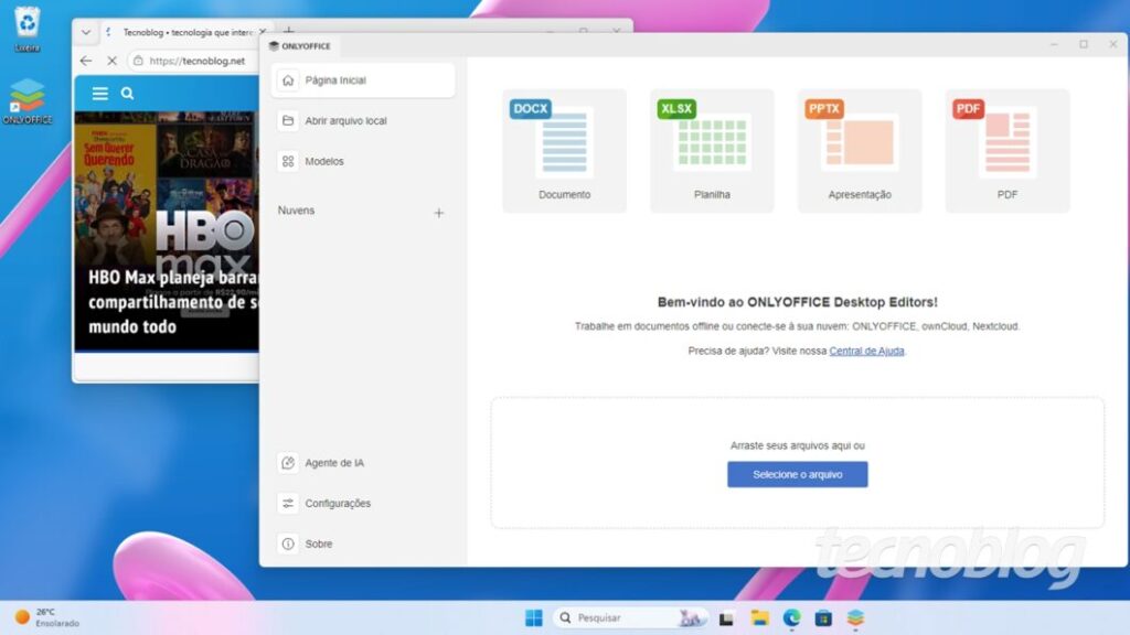 OnlyOffice no Windows 11