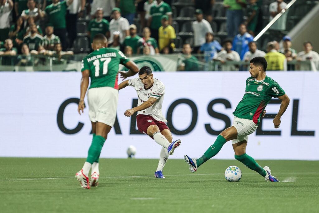 Palmeiras vence Fluminense e se mantém na liderança do Brasileirão - destaque galeria