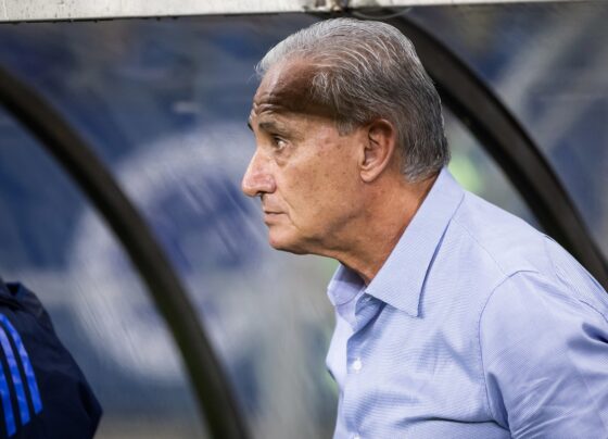 Tite no Estádio Mineirão no comando do Cruzeiro