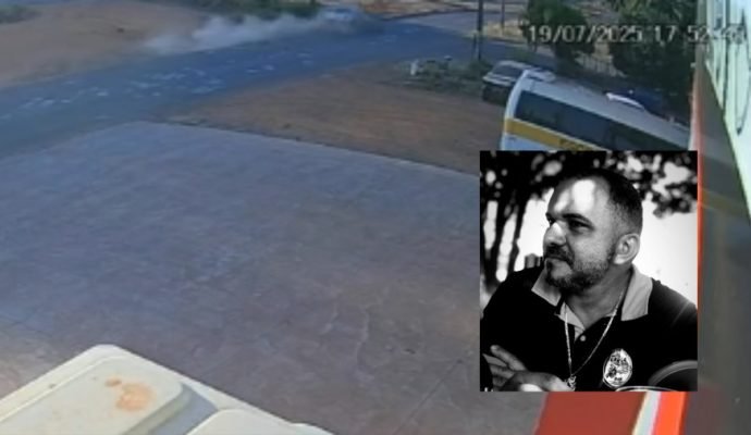 Acidente fatal em via paralela à BR-163 é registrado por