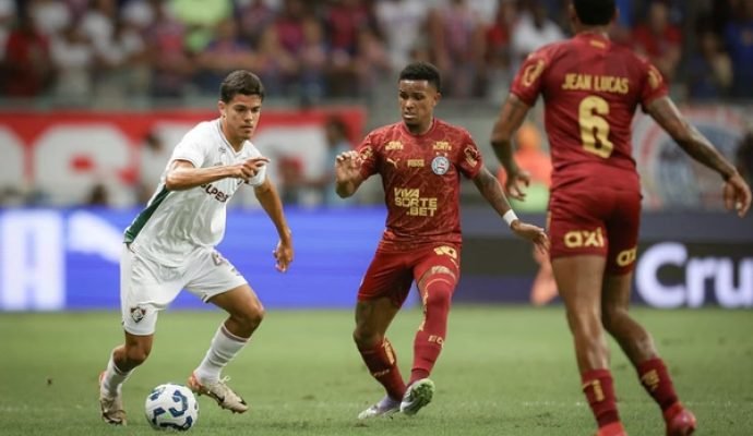 Brasileirão: Em jogo de seis gols, Bahia e Fluminense apenas