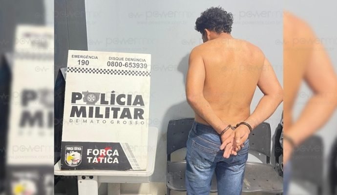 Força Tática prende homem acusado de tentar esfaquear esposa e